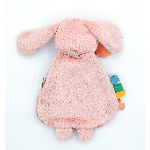 Itzy Ritzy Bunny Rabbit Lovey Teether Security Blanket Plush Stuffed Animal Toy - Picture 3 of 4